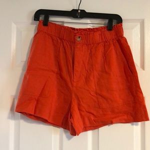 Lou and Grey by Loft pull on, linen, high waisted shorts